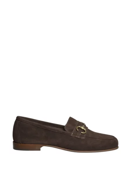 Pantofi loafer Il Mocassino din piele de căprioară maro