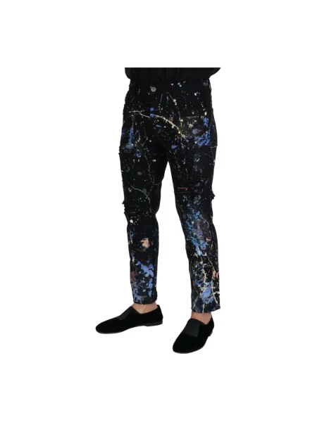 Skinny spodnie Dolce And Gabbana czarne