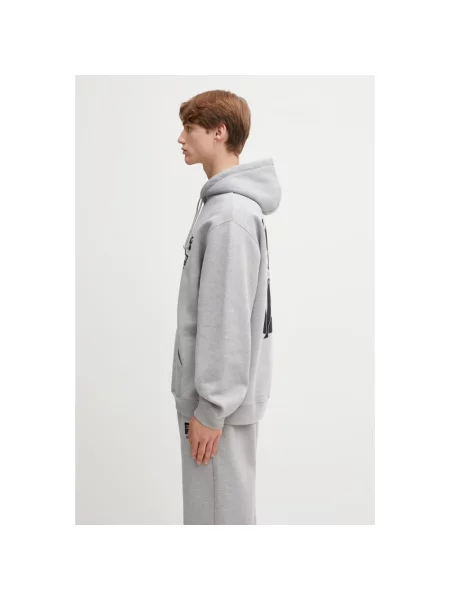 Bluza z kapturem By Parra z kapturem szara