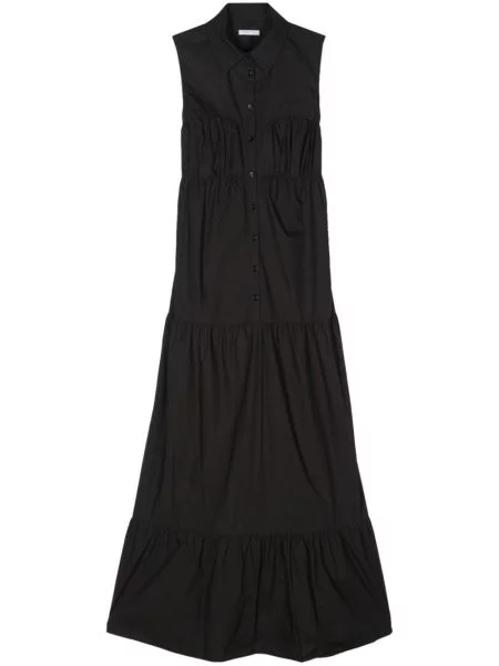 Rochie tip cămașă Patrizia Pepe din poplin negru