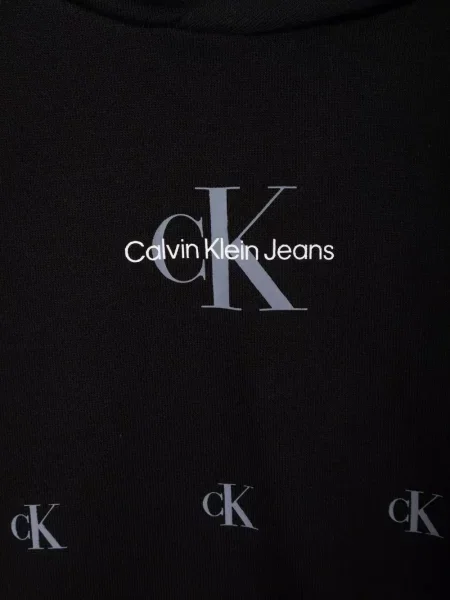 Bluza z kapturem dziecięca Calvin Klein czarna