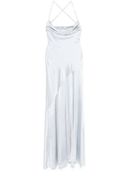 Maksi sukienka maxi Retrofete garniturowa niebieska