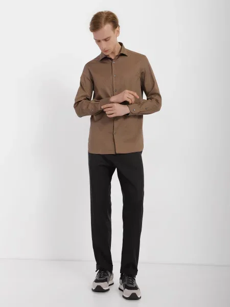Emporio Armani Сорочка з довгим рукавом сірий