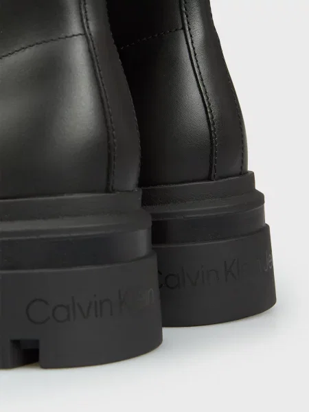 Шкіряні черевики Calvin Klein Jeans чорні
