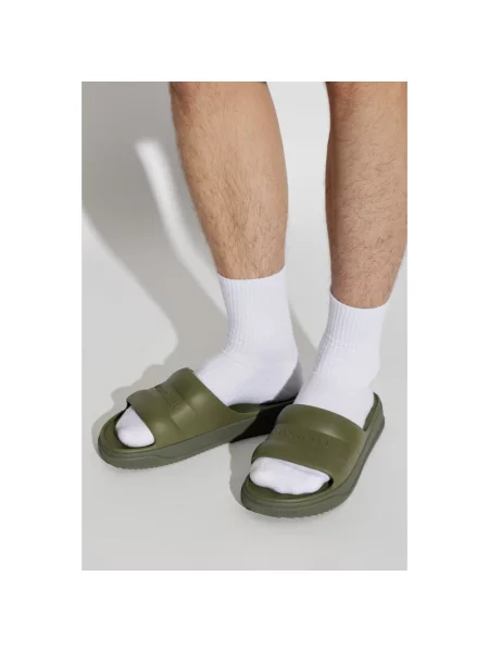 Klapki Moncler zielone