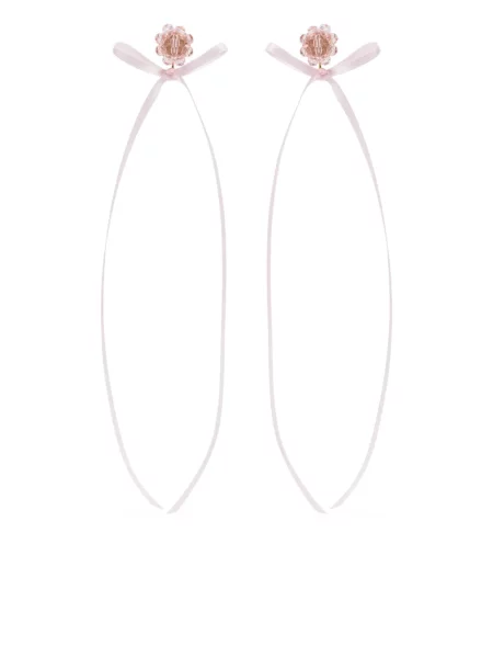 Cercei Simone Rocha cu funde auriu