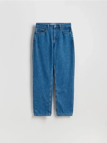 Reserved Jeansy straight fit niebieski
