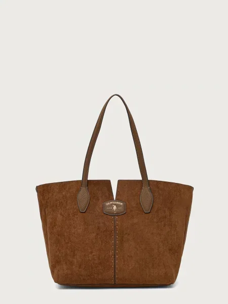 U.S. Polo Assn. geantă shopper pentru femei CHESTNUT maro