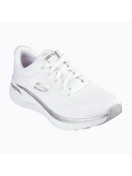 Дамски обувки SKECHERS Arch Fit Glow The Distance white/silver бяло