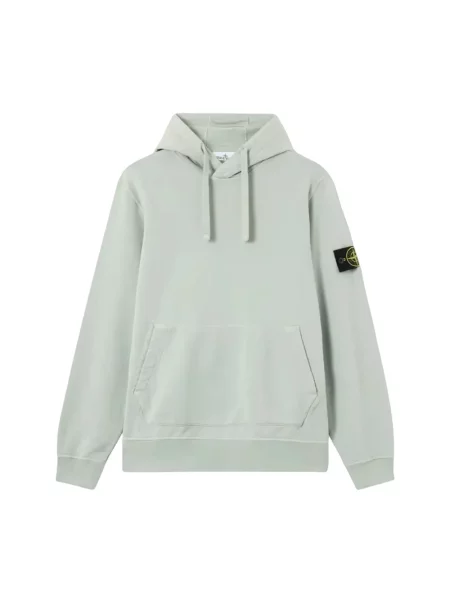 Bluza z kapturem Stone Island z kapturem z kamieniami zielona