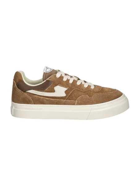 Stepney Workers Club sneakersy zamszowe PEARL S-STRIKE GEO-MERGED brązowy