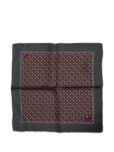 Fular Dolce & Gabbana de mătase cu imagine maro