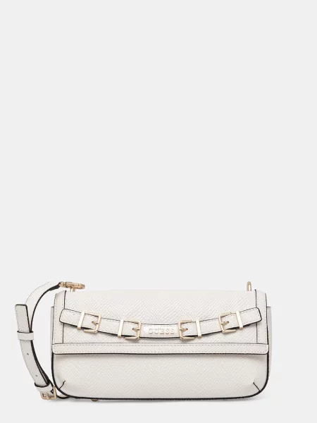 Guess geantă crossbody pentru femei DOVIE alb