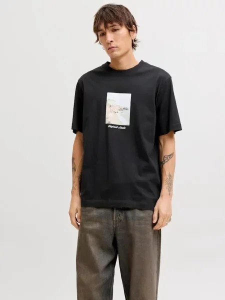 Футболка JACK & JONES NORREBRO PHOTO TEE чорний
