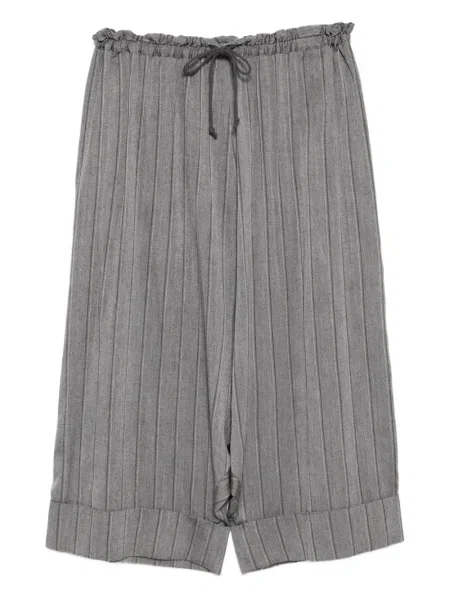 Pantaloni Y's cu dungi gri