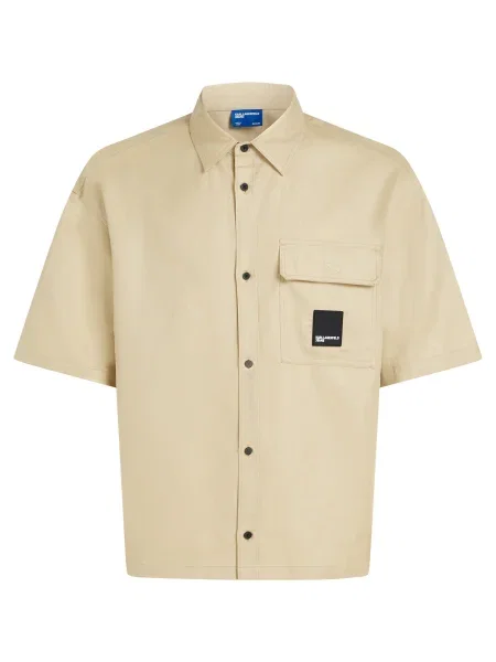 KARL LAGERFELD JEANS Košulja kaki / crna bež