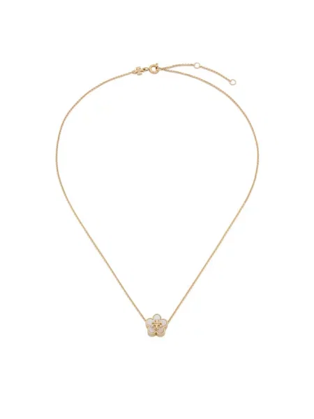 Tory Burch Naszyjnik Kira Flower Złoty