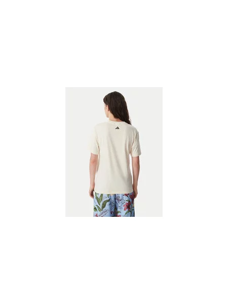 Adidas T-shirt Fram Rio Graphic Krem Regular Fit