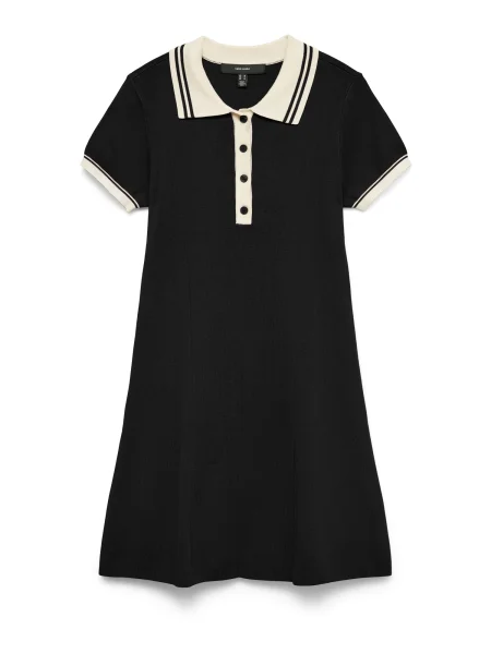 VERO MODA Rochie tricotat VMFrancie negru alb