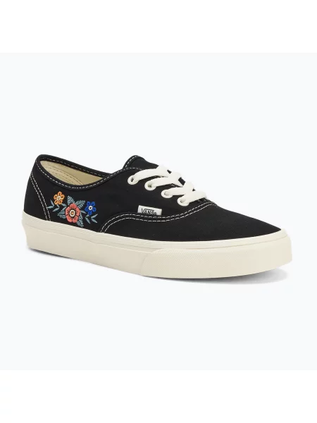 Květinové tenisky Vans Authentic černé