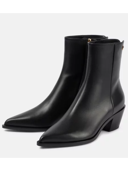 Cizme scurte Gianvito Rossi din piele negru
