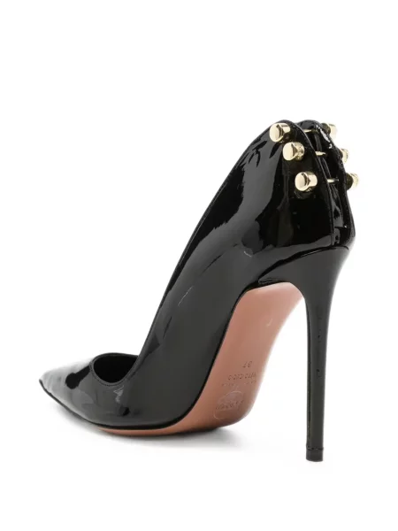 Pantofi cu toc Hardot din piele de lac negru