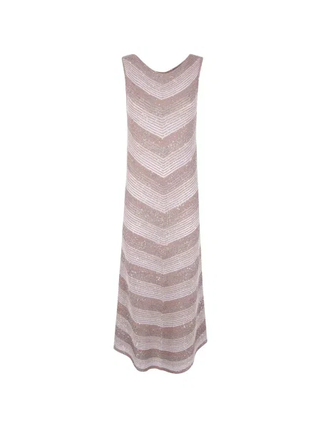 Rochie D.exterior cu paiete cu dungi de costum