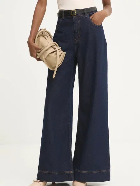 Kavbojke Answear.LAB mornarsko modra