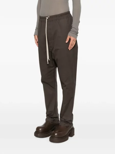 Pantaloni Rick Owens cu cordon maro