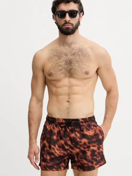 Pantaloni scurți Hugo Bodywear maro