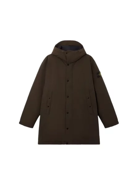 Parka Stone Island z kamieniami brązowa