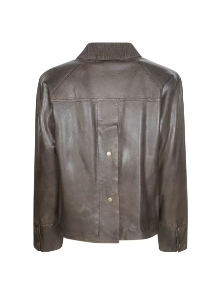 Kurtka skórzana The Jack Leathers brązowa