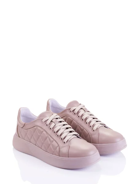 Кожаные кеды Marco Piero бежевые