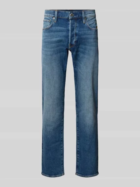 Jeansy o kroju straight fit w 5 kieszeni G-star Raw niebieskie