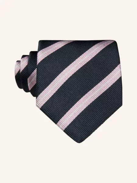 Boss Kravata / růžová / světle šedá černá