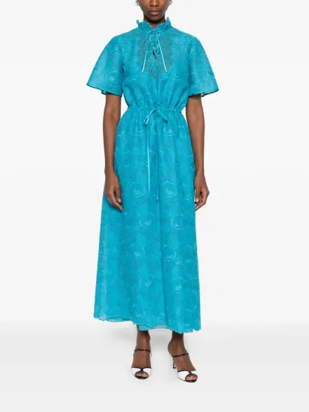 Rochie maxi Valentino Garavani de costum albastru