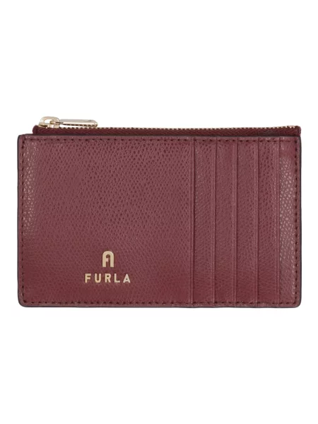 Portfel Furla skórzany czerwony