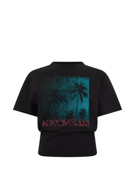 Decupat tricou Balenciaga negru