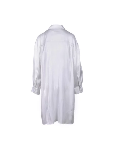 Jedwabna sukienka koszulowa Wild Cashmere biała