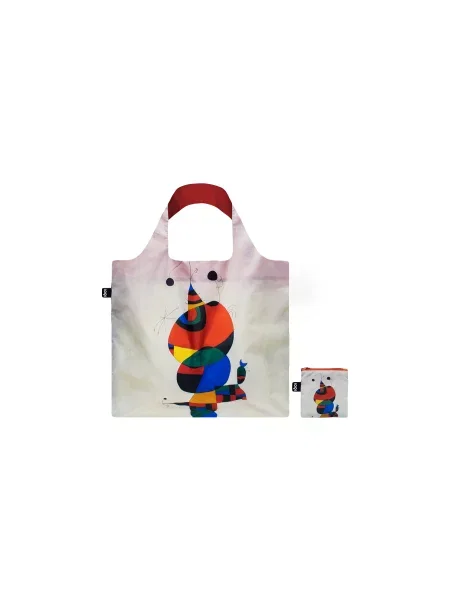 Loqi Joan Miro Woman Bird and Star Recycled Bag Unisex Plecaki i torby LOQI Wielobarwny JM.WB-One-size Size: One size