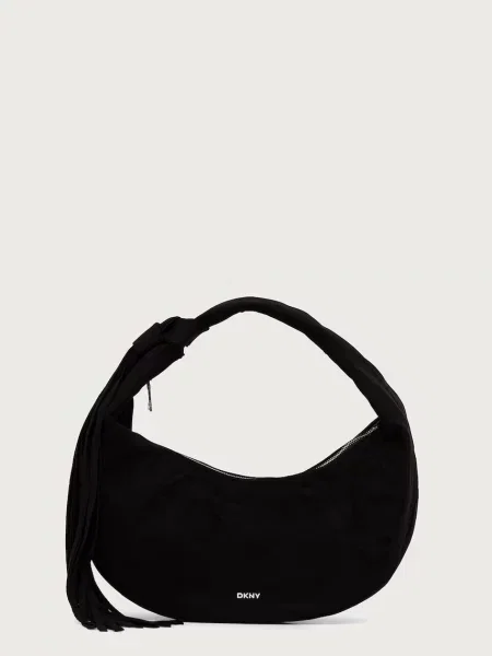 Geanta hobo Dkny din piele negru