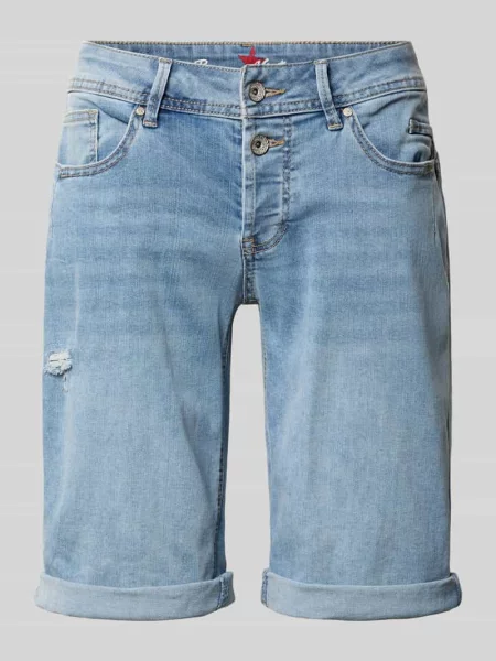 Jeansowe szorty w stylu destroyed model Malibu' Buena Vista niebieskie