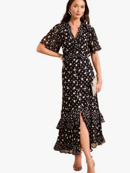 Love & roses Dolga srajca črna bela