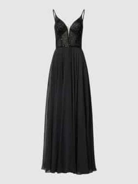 Sukienka wieczorowa z obszyciem cekinami Hey Kyla czarna