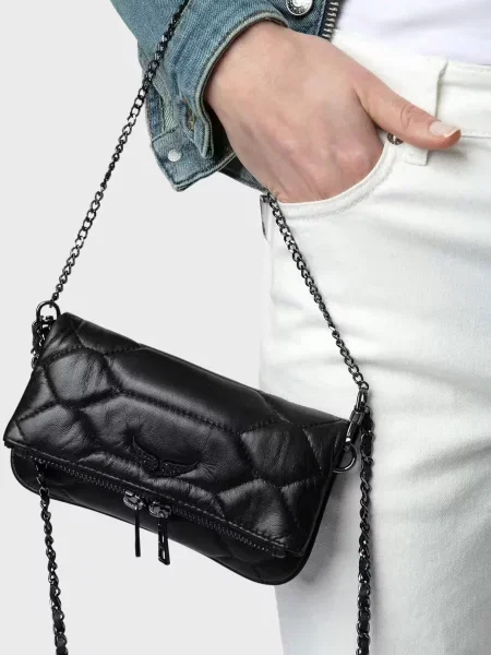 Кожаный клатч Zadig&voltaire черный