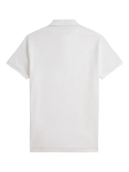 Kratak samt polo majica Polo Ralph Lauren s vezom crna