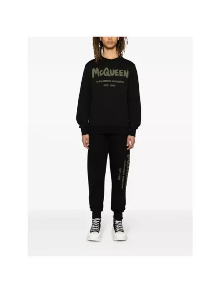 Spodnie Alexander Mcqueen czarne