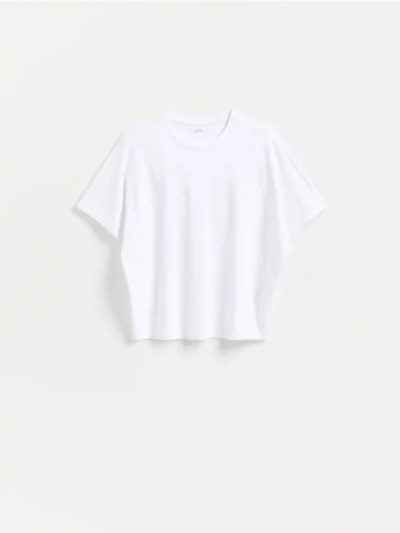 Reserved Tricou oversized alb