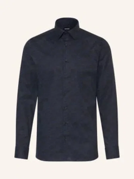 Olymp Koszula O Kroju Body Fit blau czarna