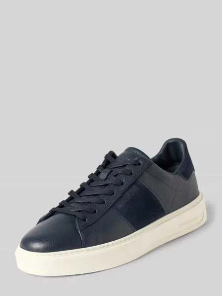Sneakersy z naturalnej skóry model Classic Court' Woolrich granatowe